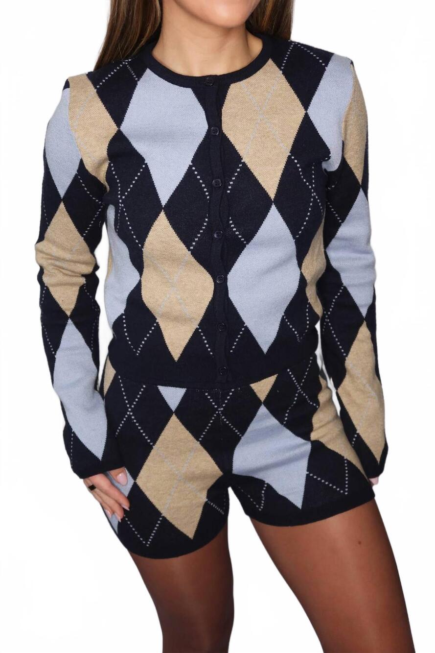 NEW NO VACANCY livi knit set in blue